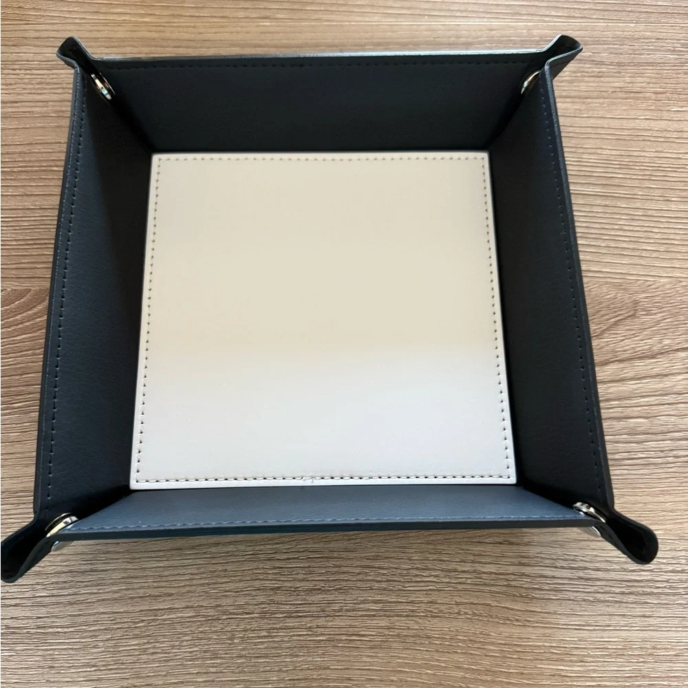 HANDMADE FASHION Foldable PU Leather Accessory Tray